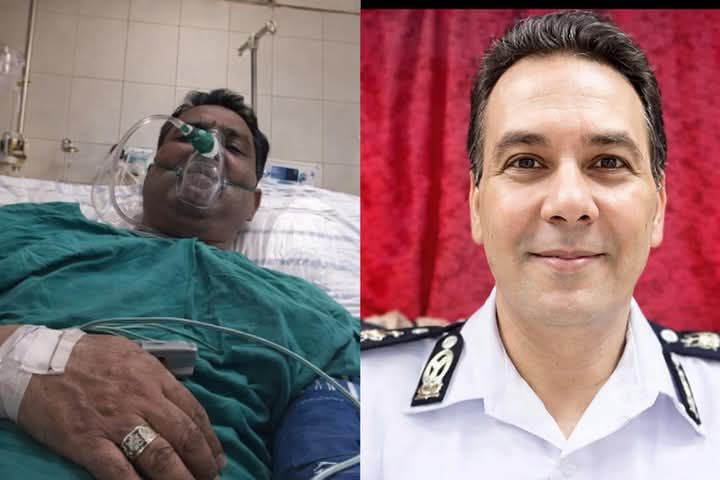 شاهد : عميد شرطة ينقذ 95 طفل من حريق حضانة